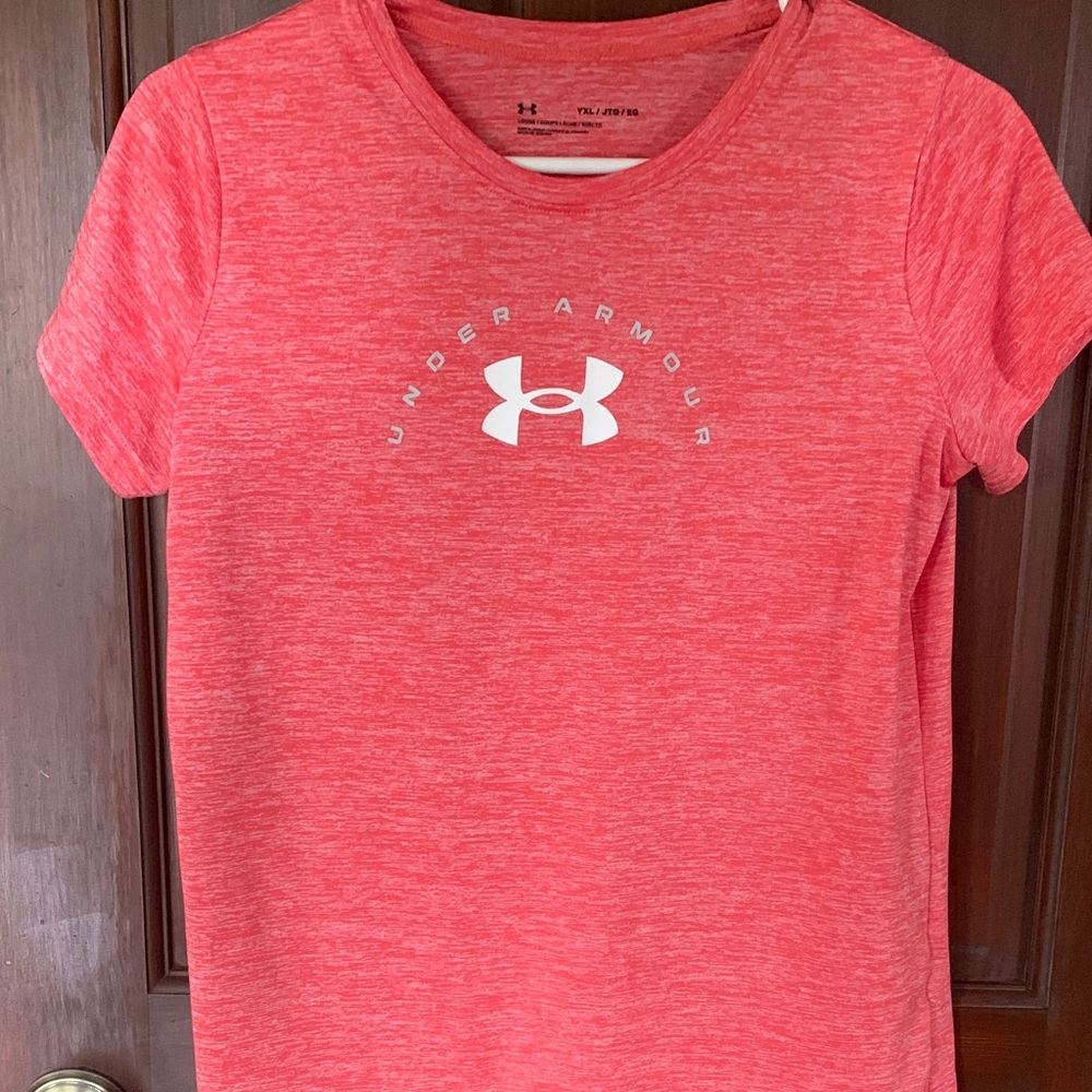 Under Armour Heathered Coral Youth T-Shirt